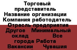 Торговый представитель › Название организации ­ Компания-работодатель › Отрасль предприятия ­ Другое › Минимальный оклад ­ 22 000 - Все города Работа » Вакансии   . Чувашия респ.,Алатырь г.